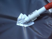 Close-up of air intake of tube hovercraft